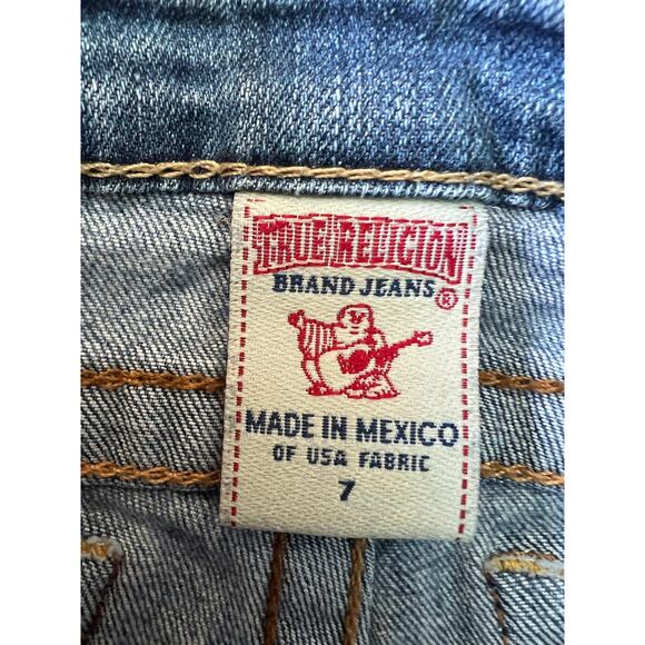 True Religion Little Girls The Casey Denim Shorts Shorts Jeans Size: 7 - Picture 8 of 8